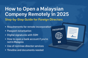How to Open a Malaysian Company Remotely in 2025: Step-by-Step Guide for Foreign Directors